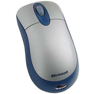  Microsoft Wireless 3 Button Optical Scroll Mouse (Sil/Blue 