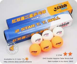 12PCS DHS 2 Star Table Tennis Ping Pong Balls C.T.T.A  