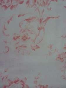 Simply Shabby Chic Pink Floral Toile Shower Curtain NIP  