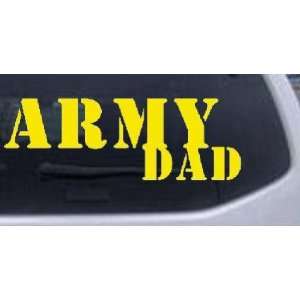 Yellow 32in X 11.2in    Army Dad Military Car Window Wall Laptop Decal 