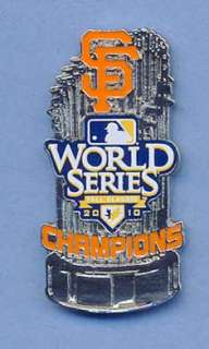 SF GIANTS 2010 WORLD SERIES CHAMPIONS TROPHY PIN  