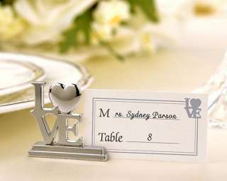 LOVE Place Photo Card Holder Matching Place Cards Wedding Favor Gift 