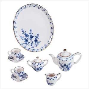  Blue/White Floral Mini Tea Set