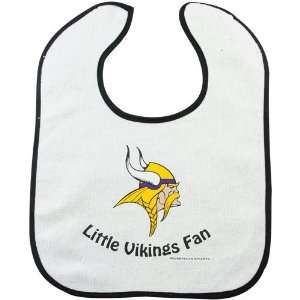  Minnesota Vikings White Cotton Baby Bib