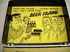 beer frame gag gift for bowlers plastic beer bottle a
