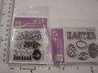 CLEAR RUBBER STAMPS EASTER EGGS JELLY BEANS EGG HUNT BA