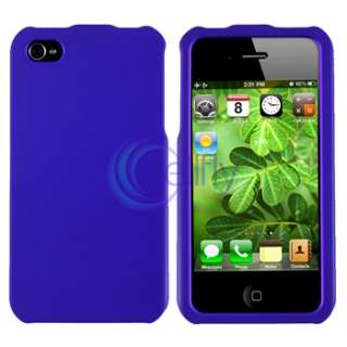 Blue Case+Privacy Filter Screen Protector For Apple iPhone 4 4S  