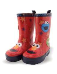   Rain Boots Featuring Elmo Cookie Monster & Oscar The Grouch Faces