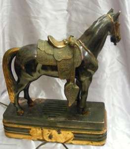 Vintage Abbotwares Bronze/Copper Horse Radio  