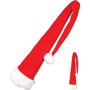    Huge 51 Long Santa Claus Costume Hats with Fir Trim Toys & Games