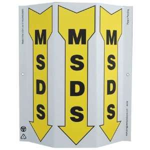 ZING 4058 Three Sided Safety Sign,MSDS  Industrial 