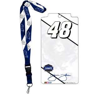  Jimmie Johnson NASCAR Credential Holder With Lanyard 