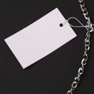   PCS New White String Jewelry Display Necklace Chain Paper Label Price
