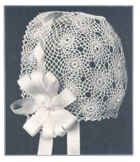 Awesome 1915 Crochet Baby Bonnets Patterns Repro  