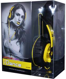 iDANCE SEDJ600 Lifestyle DJ Headphones Yellow SED J600  