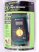 Greenlee Mini Digital Multimeter DM 20 Leads Probes NIP  
