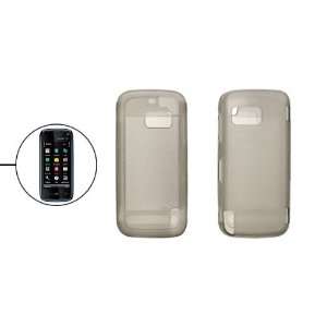   Gray Soft Plastic Case Cover w Screen Film for Nokia 5800 Electronics