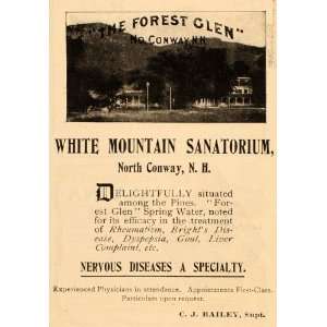   Mountain Sanatorium North Conway   Original Print Ad