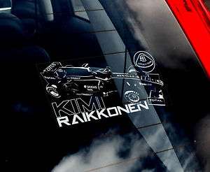   Raikkonen   F1 Car Window Sticker   Team Lotus 2012   n.Rally  