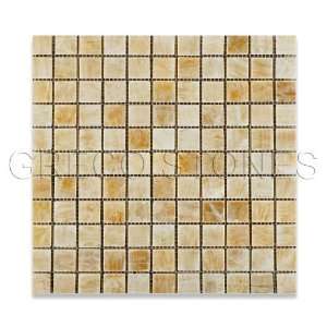  Honey Onyx 1 x 1 Polished Mosaic Tile