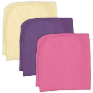  i Play   Organic Cotton Knitted Terry Washcloths Girls 