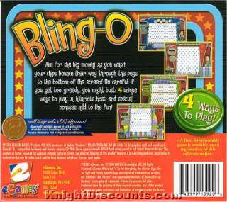 BLING O eGames Blingo Puzzle Win98 XP PC Game NEW BOX 743999139206 