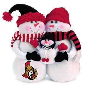 NHL Ottawa Senators Snowmen Family Holiday Table Top 