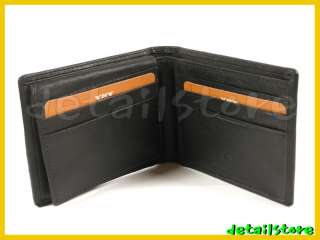 FINE HVY DUTY LEATHER MEN BIFOLD TOP FLAP WALLET BLACK  