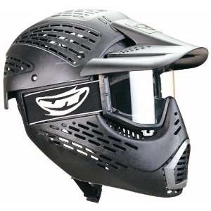 JT Elite HeadShield Single Paintball Mask (Black)  Sports 