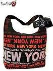   Robin Ruth New York Letter Hobo Hippie Rock Shoulder Pouch Bag NWT