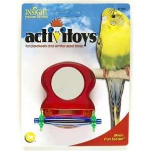    JW Pet Company Insight Mirror Feeder Cup Bird Toy