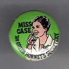   pin GREEN HORNET pinback Bubblegum Machine button Miss Case Secretary