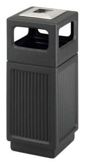 Safco Canmeleon Waste Receptacle   Square Ash Urn  