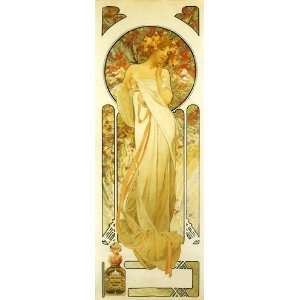 1899 Flowers Lady Sylvanis Essence Perfume By Alphonse Mucha Was a 