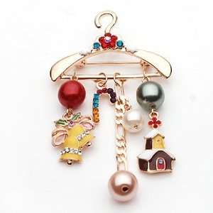  Clothes Rack Pattern Brooch Breast Pin [4 Colors](06009 3 