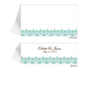  60 Personalized Place Cards   Lace Meadow
