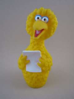 VINTAGE Sesame Street BIG BIRD CAROLING FINGER PUPPET Figure Song Book 