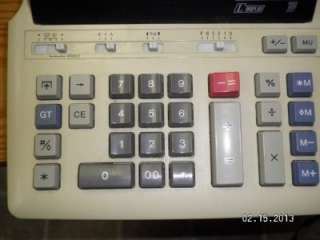 SHARP CORP. ELECTRONIC DESK CALCULATOR EL 2630GII 12 DIGIT NO.6D2877Y 