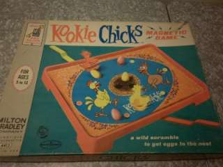 VINTAGE 1964 KOOKIE CHICKS MAGNETIC GAME ADORABLE FOR ENTIRE FAMILY 