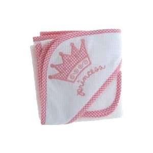   Baby Hooded Towel with Matching Washcloth   Princess Design Baby