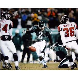  David Akers Philadelphia Eagles   Kick vs. Falcons   8x10 