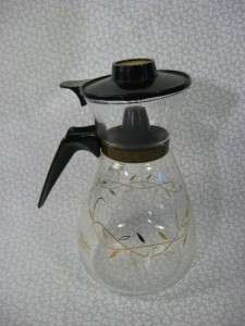 Small Tricolette Flameproof 4 Cup Coffee Pot Carafe  