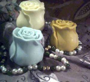 Silicone Rose Bud Soap Candle Mold  