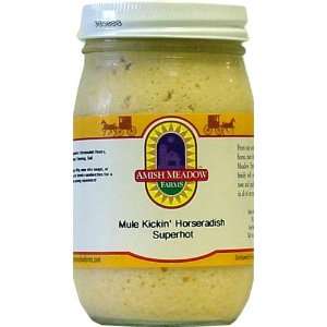 Mule Kickin Horseradish Superhot, 16 oz Grocery & Gourmet Food