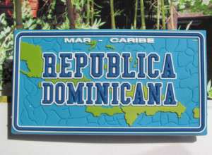 SOUVENIR Republica Dominicana Rubber 3D FRIDGE MAGNET  