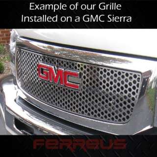 GMC Sierra SUV 99 02 Denali Punch Round Chrome Style Grille Grill 