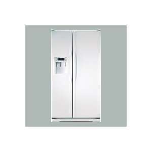    Textured White 26.1 cu. ft. Side by Side Refrigerator Electronics