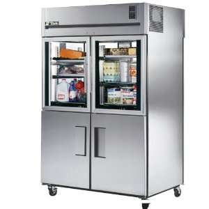   True 2 Section Pass Thru Refrigerator w/ Solid Rear Doors Appliances