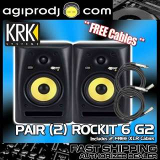 KRK RP6G2 ROCKIT 6 Inch Powered Studio Monitor (Pair)  