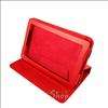 Red 360° Rotary Swivel Leather Stand Cover Case for  7 Kindle 